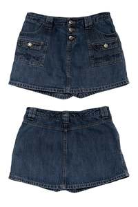 Bottoms: #146 Route 66 Mini Skirt Blue | c. 190 | Size 6