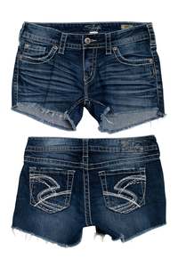 Bottoms: #154 Silver Jeans Denim Shorts Blue | c. 190 | Size 8