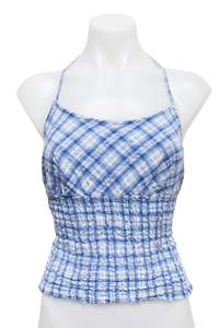 Tops: #27 Zara Trf Halter Top Blue | c. 190 | Size 6