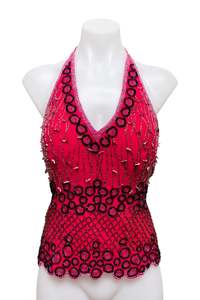 Tops: #36 Aftershock Halter Top Pink | c. 190 | Size 8