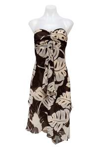 Dresses: #114 B.moss Strapless Dress Brown | c. 190 | Size 6