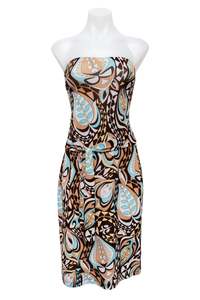 #115 Niche U.s.a. Strapless Dress Brown | c. 190 | Size 8