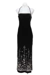 #125 Static Attraction Maxi Dress Black | c. 190 | Size 8
