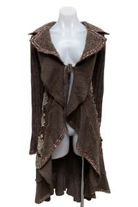 Jackets: #147 For La Paris Cardigan Brown | c. 187 | Size 8/10