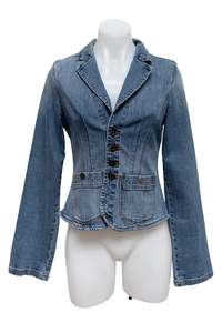 #148 Moto Jacket Blue | c. 187 | Size 10