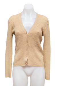 Jumpers: #139 Ny&co Cardigan Gold | c. 187 | Size 8