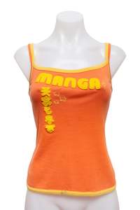 Baby Tees: #72 Sismix Cami Top Orange | c. 189 | Size 12