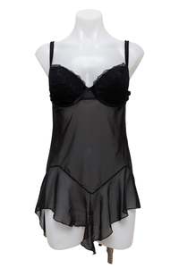 #92 Hillard & Hanson Intimate Camisole Black | c. 190 | Size 14D/12