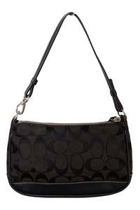 #188 Coach Monogram Demi Bag Black | c. 189
