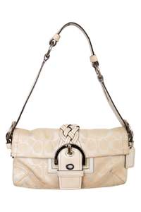 #190 Coach Flat Soho Bag Beige | c. 189