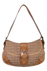 #191 Coach Flat Soho Bag Brown | c. 189