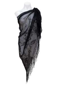 Accessories: #203 Large Scarf Black | c. 192 |