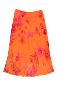 Bottoms: #183 Studio Y Midi Skirt Orange | c. 194 | Size 6/8