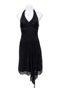 #134 Byevermore Halter Dress Black | c. 195 | Size 8
