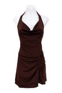 Dresses: #136 Kennith Cole Mini Dress Brown | c. 195 | Size 10
