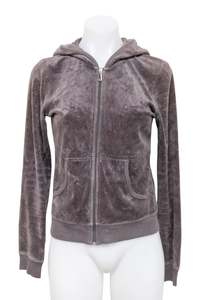 Jackets: #111 Juicy Coutoure Zip-Up Jumper Gray | c. 195 | Size 8