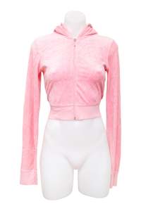 #112 Juicy Coutoure Zip-Up Jumper Pink | c. 195 | Size 6