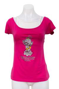 Baby Tees: #48 A QA GIRL T-shirt Pink | c. 195 | Size 8