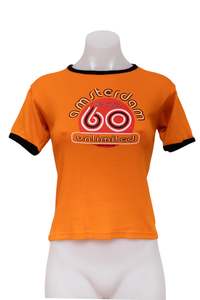 #51 Nik-Nak Design T-shirt Orange | c. 195 | Size 6/8/10