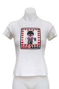 #75 Bozart Rams T-shirt White | c. 193 | Size 10