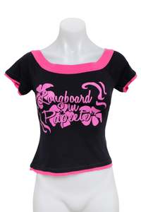 Baby Tees: #79 Jennyfer T-shirt Black | c. 193 | Size 10