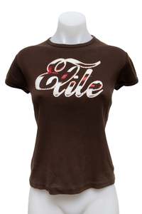 Baby Tees: #08 Elle Models' Fashion T-shirt Brown | c. 192 | Size 10