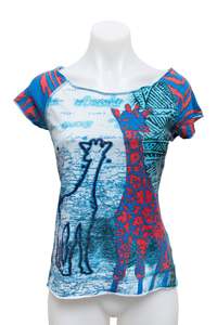 Baby Tees: #09 Vero Moda T-shirt Blue | c. 192 | Size 8