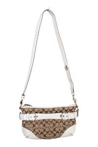 #196 Coach Cross Body Bag Brown | c. 195