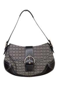 Bags: #210 Coach Flat Soho Bag Black | c. 194