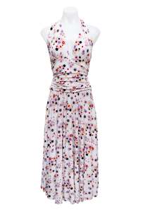 Top Picks: #130 Luly K Halter Dress White | c. 192 | Size 8