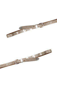 #196 Leather Belt Beige | c. 197 | Size