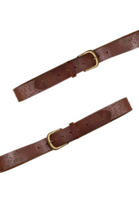 Accessories: #198 Leather Belt Brown | c. 197 | Size