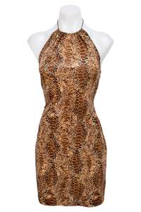 Dresses: #123 Formula X Mini Dress Brown | c. 199 | Size 8