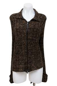 #112 Kathy Ireland Jumper Top Brown | c. 197 | Size 10