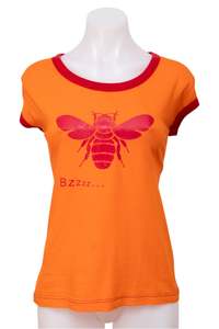 #085 Vero Moda T-shirt Orange | c. 199 | Size 10
