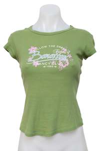 Baby Tees: #089 United Colors Of Benetton T-shirt Green | c. 199 | Size 10