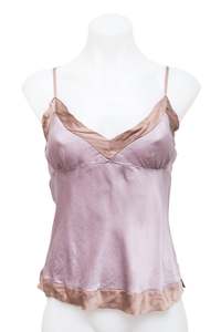 #47 Silk Gold Hawk Cami Top Pink | c. 197 | Size 8