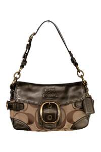 Bags: #188 Coach Flat Soho Bag Brown | c. 198 |