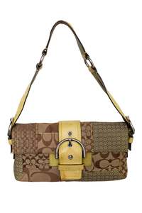 Bags: #185 Coach Flat Soho Bag Brown | c. 196 |