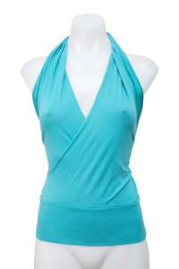 Top Picks: #215 Terranova Halter Top Blue | c. 199 | Size 8