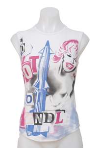 #063 Bershka Tank Top White | c. 199 | Size 8