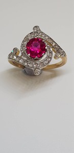 18ct Ruby and Diamond Ring