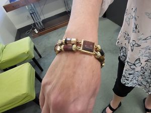 Vintage Estate Scottish Agate Bracelet