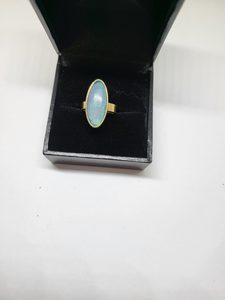 Opal Doublet Set Dress Ring