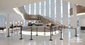 Popular: Retractable Queuing Stanchion - Black Post - 3m Black Belt