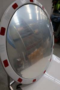 Convex Safety Mirror - Outdoor Premium - 800mm dia - Refl. and Luminous