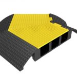 Cable Protectors: Cable Protector TPU Corner section - 3 Channel flip top