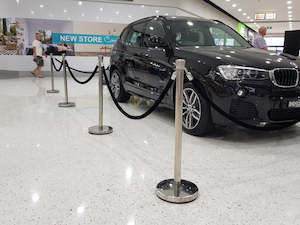 Product Catalogue: Deluxe Rope Stand Barrier – Crown Top