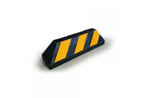 Product Catalogue: Truck Wheel Stop 550(L) x 150(H) x 150(W)mm - Black/Yellow
