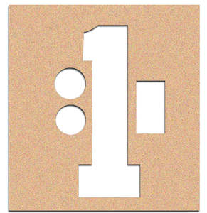 Clearance Items: Oilboard Stencil set - Numbers 0-9